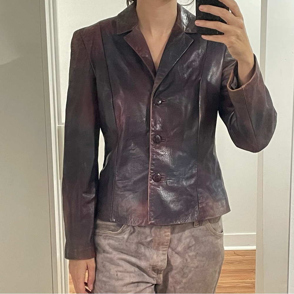 Vintage leather jacket - Danier- made in Canada